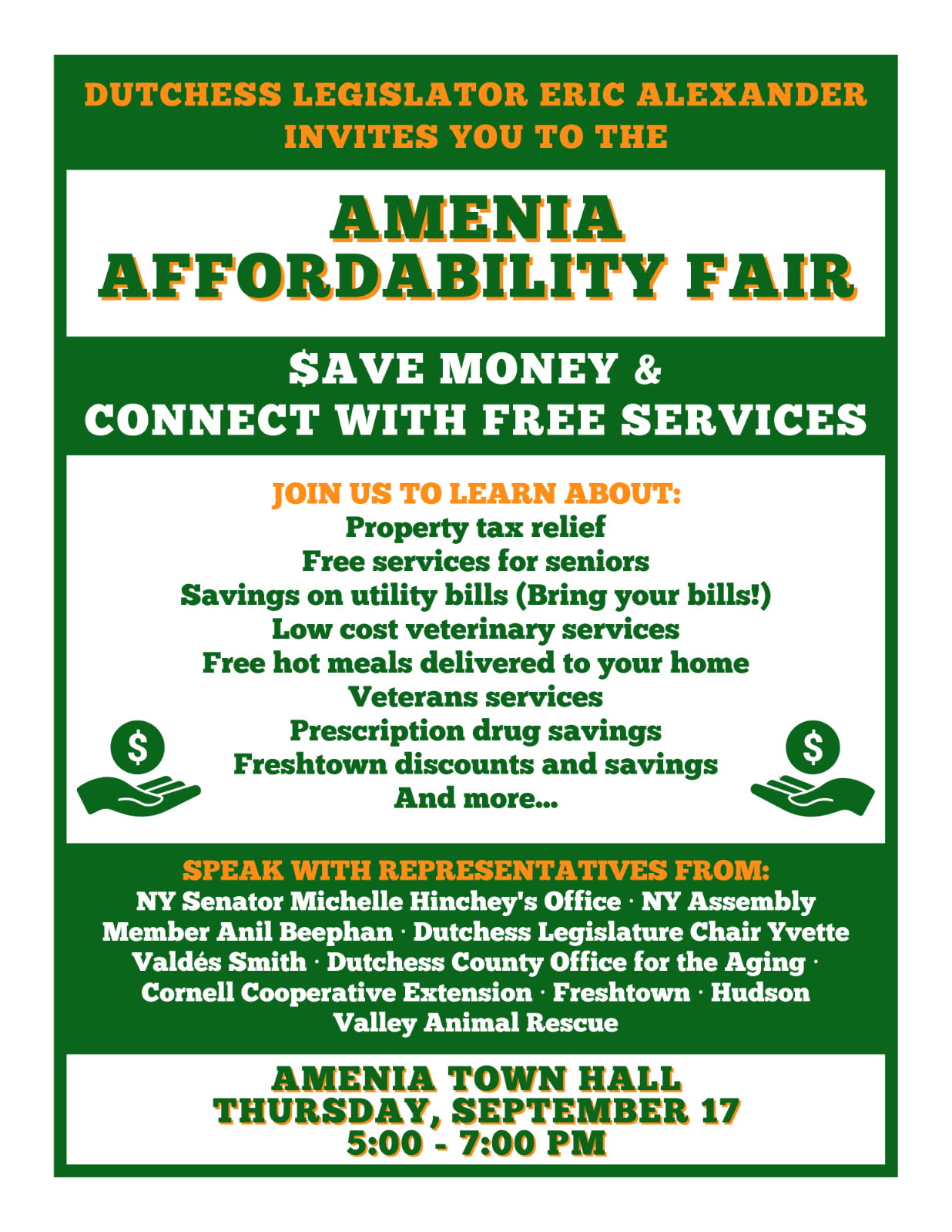 Affordability Fair 9/17/2026  5pm-7pm